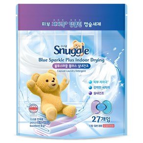 스너글 블루스파클 플러스 실내건조 캡슐세제, 27개입, 1개 (8,950원)