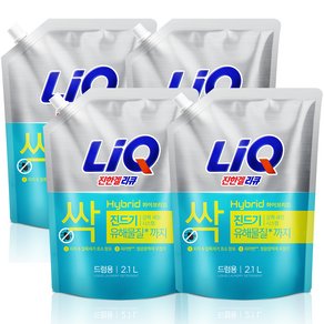 리큐 진한겔 하이브리드 드럼세탁기용 액상세제 플로럴 부케향 리필, 2.1L, 4개 (12,470원)
