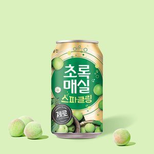 초록매실 스파클링 제로 캔 350ml, 24개 (11,310원/무료)