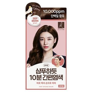 엘라스틴 샴푸하듯 10분 간편 염색제, 짙은갈색, 1개 (5,180원)
