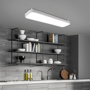원하 LED 씬미러 주방등 30W, 화이트 + 주광색 (13,030원)