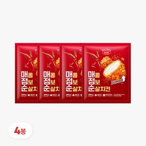 사세 매콤 점보 순살치킨 300g 4봉 (14,320원) (0원)