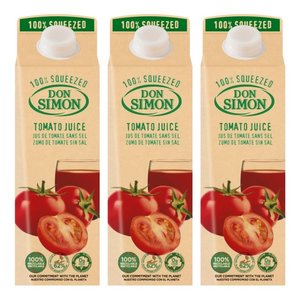 돈시몬 생과일 착즙 100% 토마토주스, 1L, 3개 (12,360원)