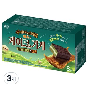 오예스 예쓰의 케이크가게 두바이 피스타치오 & 초코, 280g, 3개 (10,540원)