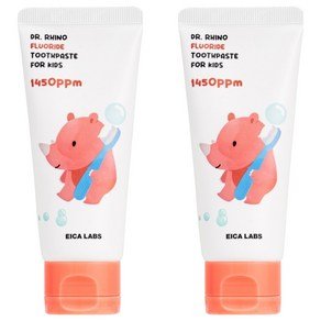 에이카랩스 어린이 코뿔소 치약 사과향 1450ppm, 60g, 2개 (11,520원)