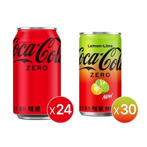 코크제로 350 캔 24개+ 코크제로 레몬라임 190 캔 30개 (26,895원) (무료)