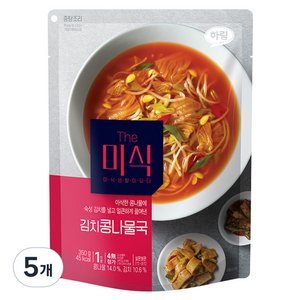 더미식 김치콩나물국, 350g, 5개 (8,750원)