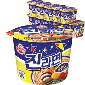 오뚜기 진라면 순한맛 큰컵 110g 12개 (8,000원) (무료)