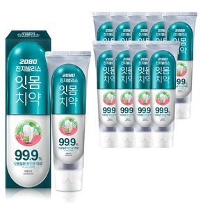 2080 진지발리스 허벌민트 잇몸치약, 150g, 1개입, 10개 (9,950원)