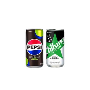 펩시제로 210ml 30캔 + 사이다제로 210ml 30캔 (20,340원) (무료)