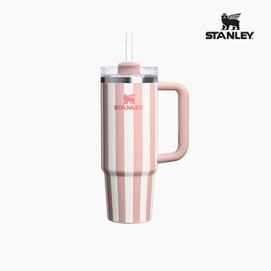 스탠리 퀜처 H2.0 플로우스테이트 텀블러 887ml, 피치 휩 스트라이프 글로스 (29,400원/무료)