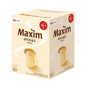 맥심 화이트골드 170T+20T 총190T (23,990원/무료)