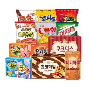 빙그레 베이컨칩 70g 3개+못말리는 신짱 120g 3개+콘칲 148g 4개 (15,930원) (무료)