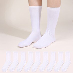 두발로 여성용 프리미엄 무지 장목 양말 10켤레 (10,900원)