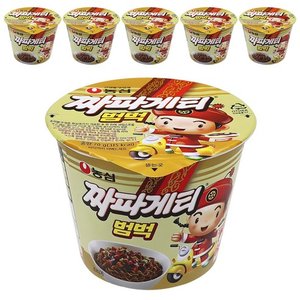 짜파게티 범벅 컵라면 70g, 6개 (4,430원) (무료)