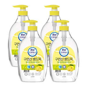 참그린 구연산 뽀드득 주방세제 레몬향 용기 1kg 4개 (12,680원/무료)