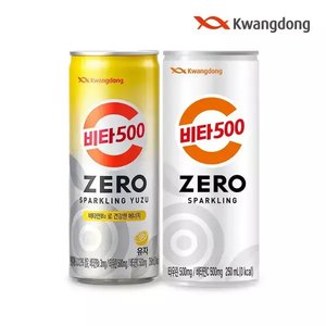 광동 비타500 제로스파클링+유자스파클링 250ml 48입 (27,900원 / 무배)