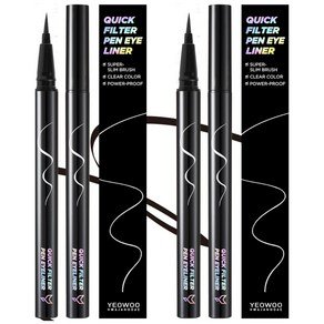 여우화장대 워터프루프 퀵필터 펜 아이라이너 0.5g, 블랙프레소, 2개 (7,970원)
