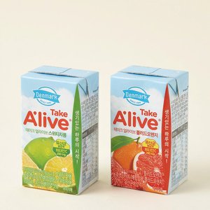 덴마크 테이크얼라이브 스위티자몽+블러드오렌지 120ml 48개(13,900원/무료)