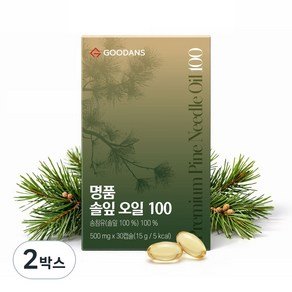솔잎 오일 100% 솔잎농축액 송침유 30캡슐, 2박스, 30회분 (23,030원)