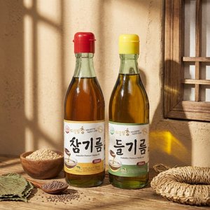 참기름 350ml 1병+ 들기름 350ml 1병 (8,930원) (네멤무배)