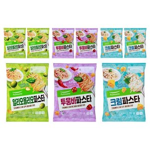 풀무원 알리오 올리오 파스타 144g 3p + 투움바 파스타 150g 3p + 크림 파스타 150g 3p, 1세트, 144 g, 150 g (11,380원)