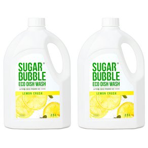 슈가버블 주방세제 레몬 크러쉬, 2.5L, 2개 (8,990원)