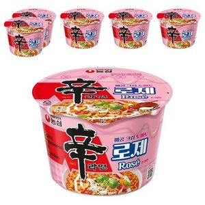 신라면 로제 큰사발면 108g 6개 (6,380원/무료)