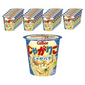 brand 카루비 자가리코 쟈가버터 일본 감자 과자 스낵, 55g, 24개 (29,810원)