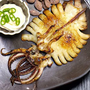 반건조 오징어 10미 700g 소자 (2개 구매 시 미니석쇠+마요네즈 증정 (16,970원) (무배)