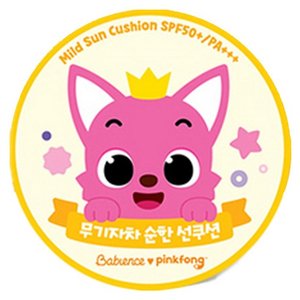 베비언스 유아용 핑크퐁 무기자차 선쿠션 SPF50+ PA+++ (6,560원)