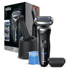 BRAUN 2026년형 시리즈 7 스킨쉴드 전기면도기, 블랙, 73-N80000cc (185,000원)