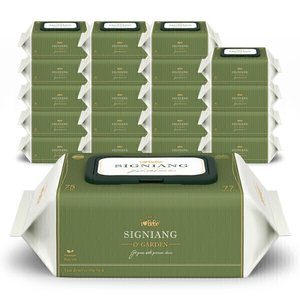 시그니앙 오가든 75g 고평량 물티슈 77매 20팩 (19,900원 / 무료)