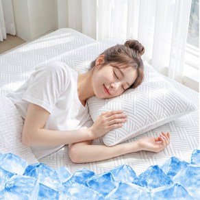 쿠루아 KURUA 100% 냉감 베개 여름 쿨 베개, 화이트_굵은 줄무늬 (13,500원)