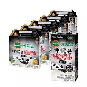 정식품 뼈에좋은칼슘 검은콩 두유 190ml 80팩 (40,410원/무배)