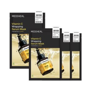 메디힐 비타민씨 브라이트닝 랩핑 세럼 마스크, 4개입, 1개 (7,300원)