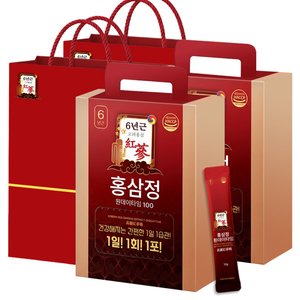 홍삼정 홍삼스틱 진세노사이드 액기스 진액 100포+100포 (66,240원/무배)