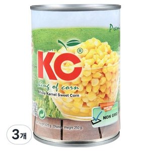 케이시 신세계푸드 홀 커널 옥수수 스위트콘, 3개, 425g (2,480원)