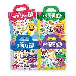 핑크퐁 가방 스티커 BEST 4종 세트, 핑크퐁 (14,400원)