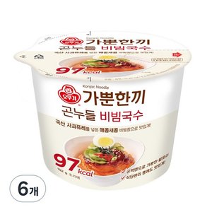 가뿐한끼 곤누들 비빔국수, 192g, 6개 (8,990원)
