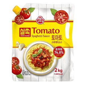 오뚜기 실쏙 토마토 스파게티소스, 2kg, 1개 (5,990원/무료)