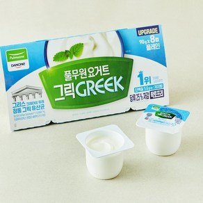 풀무원 풀무원다논 그릭 플레인 요거트, 90g, 8개입, 1개 (6,480원)