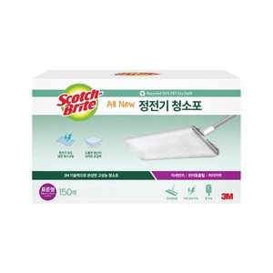 스카치브라이트 올뉴 재활용 PET 사용 정전기 청소포 150p, 1개 (8,970원)