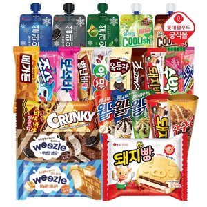 롯데 설레임/모나카/콘 12개+바 아이스크림 12개 골라담기 (19,990원/무료)