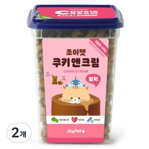 조이펫 고양이 쿠키 앤 크림 간식 메가박스, 2개, 420g, 참치 (13,860원)