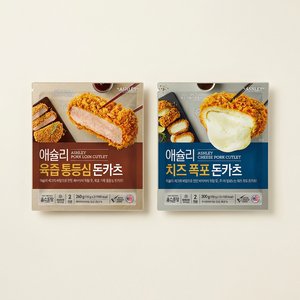 애슐리 육즙 통등심 돈카츠, 260g, 1개 + 치즈 폭포 돈카츠, 300g, 1개 (10,990원/무료) 광고
