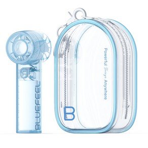 블루필 미니제트 파우치팬 휴대용 핸디 손선풍기 파우치, BFN110, 씨스루 블루 (19,300원)
