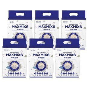 내꼬냥 고양이 프리미엄 두부벤토 모래 6in1 MAXMI6, 2.5kg, 6개, 무향 (32,060원)