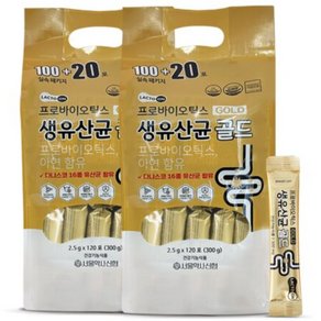 서울약사신협 프로바이오틱스 생유산균 골드 2.5g 120포 (리필팩), 300g, 2개 (21,830원)