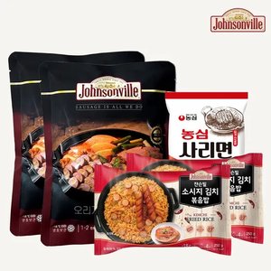 쟌슨빌 부대찌개 500g 2팩+김치볶음밥 2팩+라면사리1봉 (13,930원) (무료)